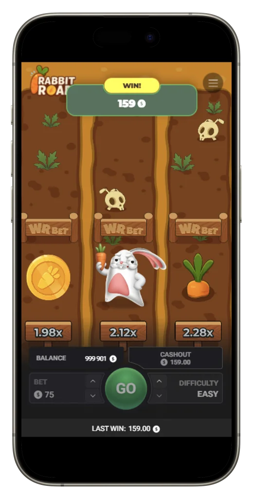 Rabbit Road gambling game